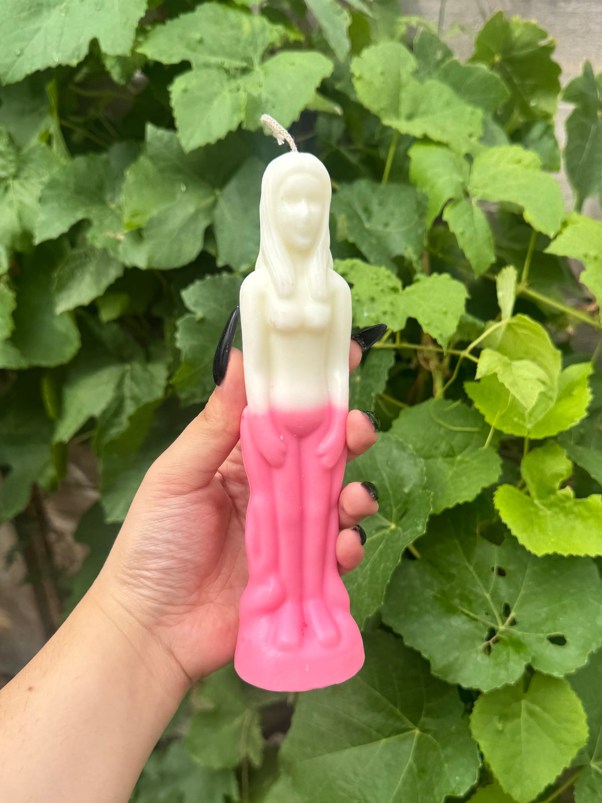 Custom Half & Half Female Figure Candle