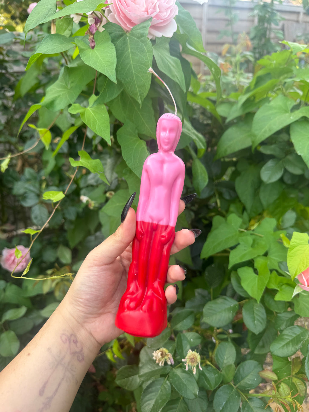 Custom Half & Half Male Figure Candle