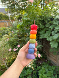 Rainbow Knob Candle 🌈
